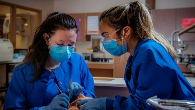 Two dental nurses